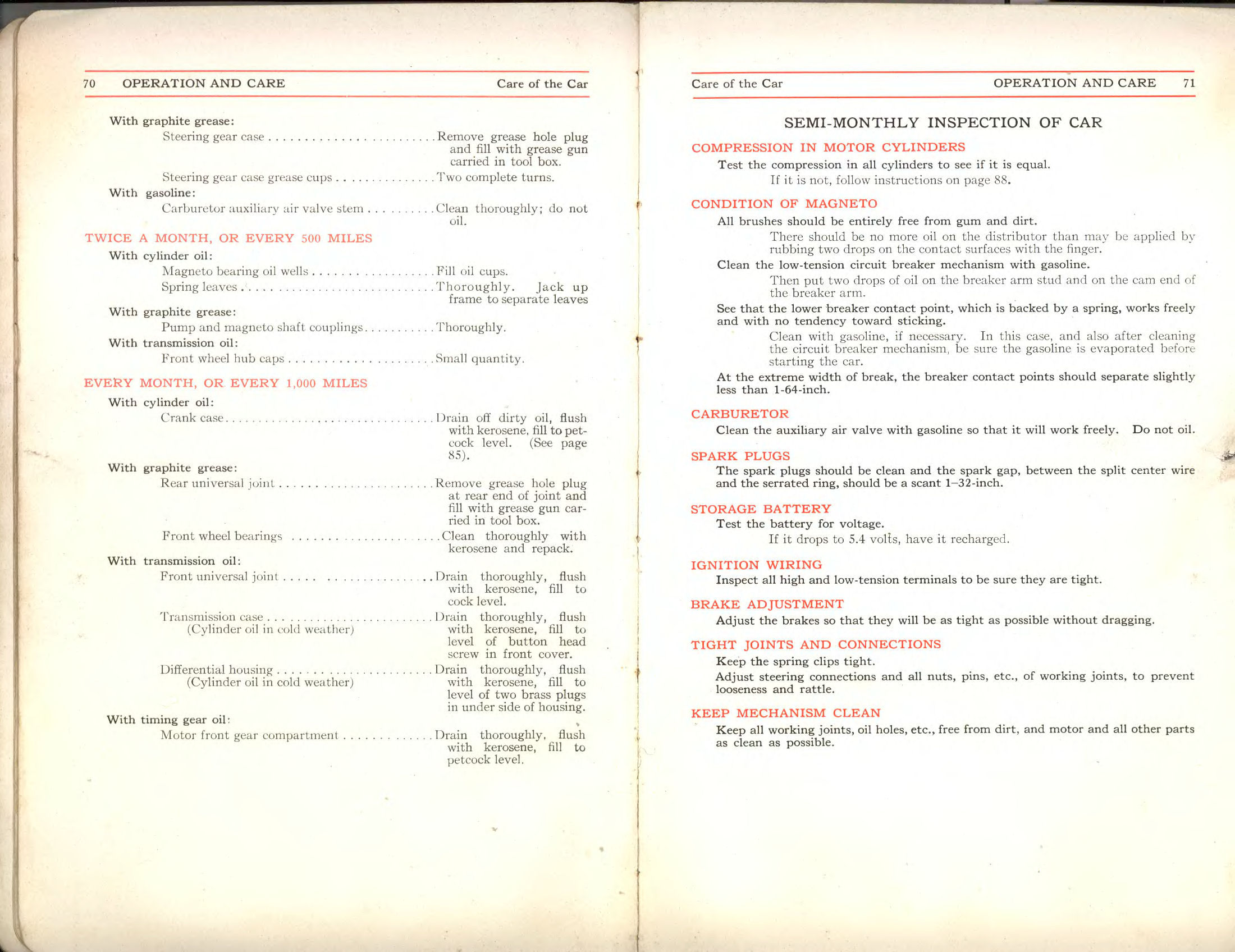1911 Packard Owners Manual Page 13